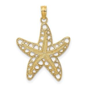 10K Gold Cut-Out Starfish Charm